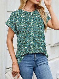 Printed Round Neck Short Sleeve Top - Update AvenueT-ShirtsTrendsi100100212588575100100212588575ee564a63 - 1e64 - 4b2f - a1f0 - 88ab4d2cedd3 - Max - OriginGreen
