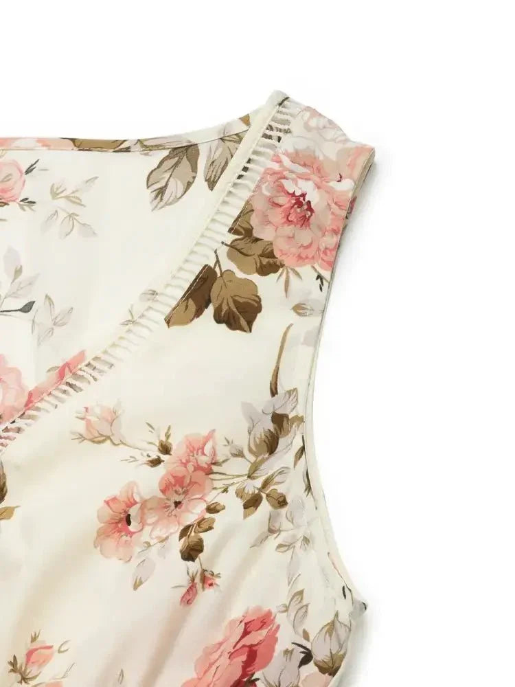 Printed Ruffled Hem V - Neck Sleeveless Dress - Update AvenueEffortless Elegance: DressesTrendsi100100182111748100100182111748717e94d8 - c122 - 4fe8 - a8f8 - 5ce12ee8b497 - MaxCream