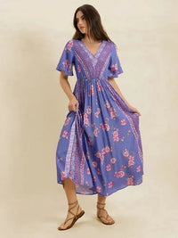 Printed Short Sleeve Midi Dress - Update AvenueBoho VibesTrendsi1001009768018881001009768018887f6d22f6 - 9766 - 4572 - b8b3 - 9bf2c7f55ce3 - Max - OriginBlue Purple