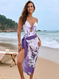 Printed Spaghetti Strap One - Piece Swimwear and Cover Up Swim Set - Update AvenueTrendsi10010099571810010010099571810037db931f - dca3 - 40e1 - 8770 - 3cce4d3deec8 - MaxViolet