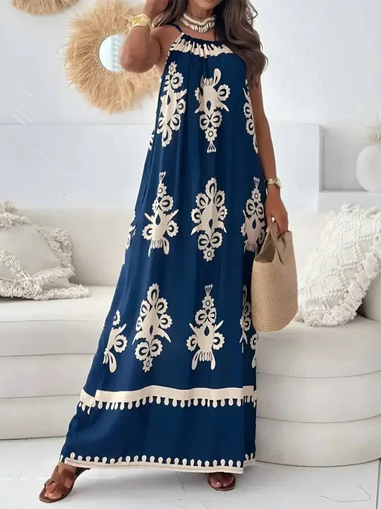 Printed Spaghetti Strap Sleeveless Maxi Dress - Update AvenueEffortless Elegance: DressesTrendsi100100505127544100100505127544b84f5950 - 38ce - 47ce - bf89 - 4d11f8658e7e - MaxNavy