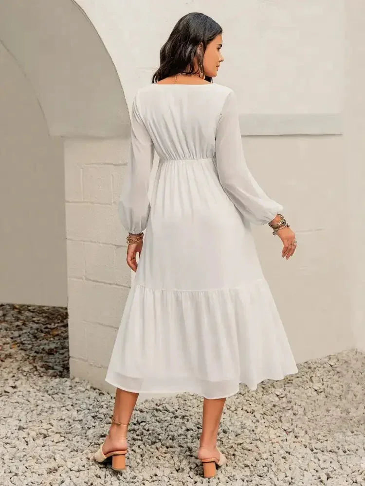 Printed Square Neck Balloon Sleeve Dress - Update AvenueBoho VibesTrendsi100100729381480100100729381480b5fd64e6 - 43b6 - 4e28 - a2e3 - fd579f05af34 - MaxWhite