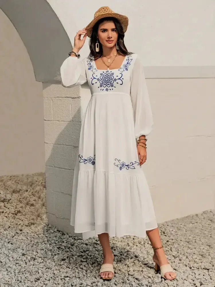Printed Square Neck Balloon Sleeve Dress - Update AvenueBoho VibesTrendsi10010072938148010010072938148003e822ca - 7770 - 4a8b - 80a0 - 085cc36b28c7 - MaxWhite