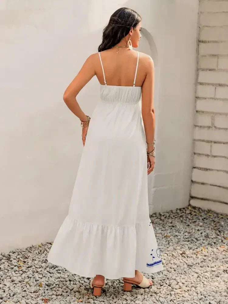 Printed Square Neck Maxi Cami Dress - Update AvenueBoho VibesTrendsi1001006465917161001006465917164f505d8b - 311a - 405a - a850 - 982bf3c1a542 - MaxWhite