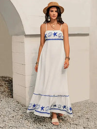 Printed Square Neck Maxi Cami Dress - Update AvenueBoho VibesTrendsi10010064659171610010064659171657939e0d - f9f0 - 495b - 9036 - 4755f3f41972 - MaxWhite
