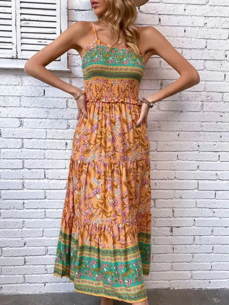 Printed Square Neck Midi Cami Dress - Update AvenueBoho VibesTrendsi100100349229741100100349229741578ab141 - 61b9 - 4094 - a215 - 217958ad2a90 - MaxOchre