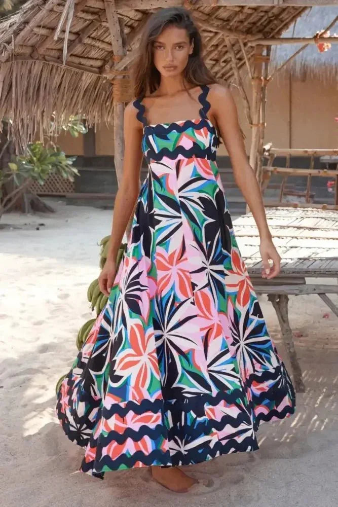 Printed Square Neck Wide Strap Dress - Update AvenueFestival VibesTrendsi1001007567716401001007567716402379f223 - f44a - 4f67 - 810b - 7c0212f1193b - MaxMulticolor