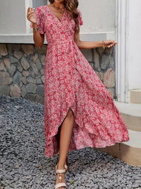 Printed Surplice Maxi Dress with Flutter Sleeves - Update AvenueTrendsi1001002933590361001002933590364c081168 - 6106 - 40c2 - 93cb - 5840c68fd358 - Max - OriginRed