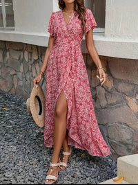 Printed Surplice Maxi Dress with Flutter Sleeves - Update AvenueTrendsi1001002933590361001002933590360966de88 - b6cc - 4aae - b9bf - 67af8aed6ff5 - Max - OriginRed