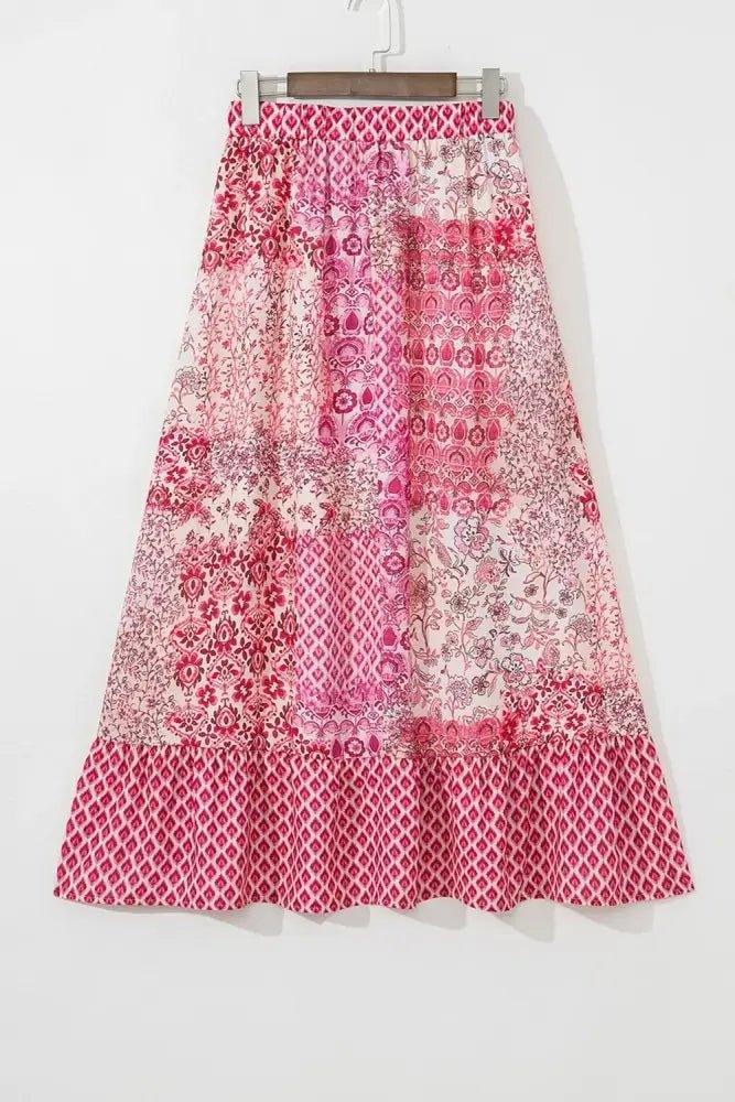 Printed Tassel Drawstring High Waist Maxi Skirt - Update AvenueFestival VibesTrendsi1001008156641121001008156641124aa0d023 - d5cf - 416c - 984b - 572834f13278 - MaxDusty Pink