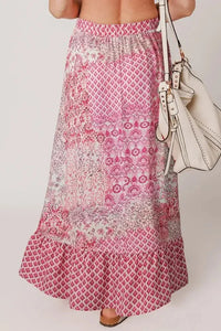 Printed Tassel Drawstring High Waist Maxi Skirt - Update AvenueFestival VibesTrendsi1001008156641121001008156641125bf01c48 - 12e9 - 43d4 - a511 - 067bd240016b - MaxDusty Pink