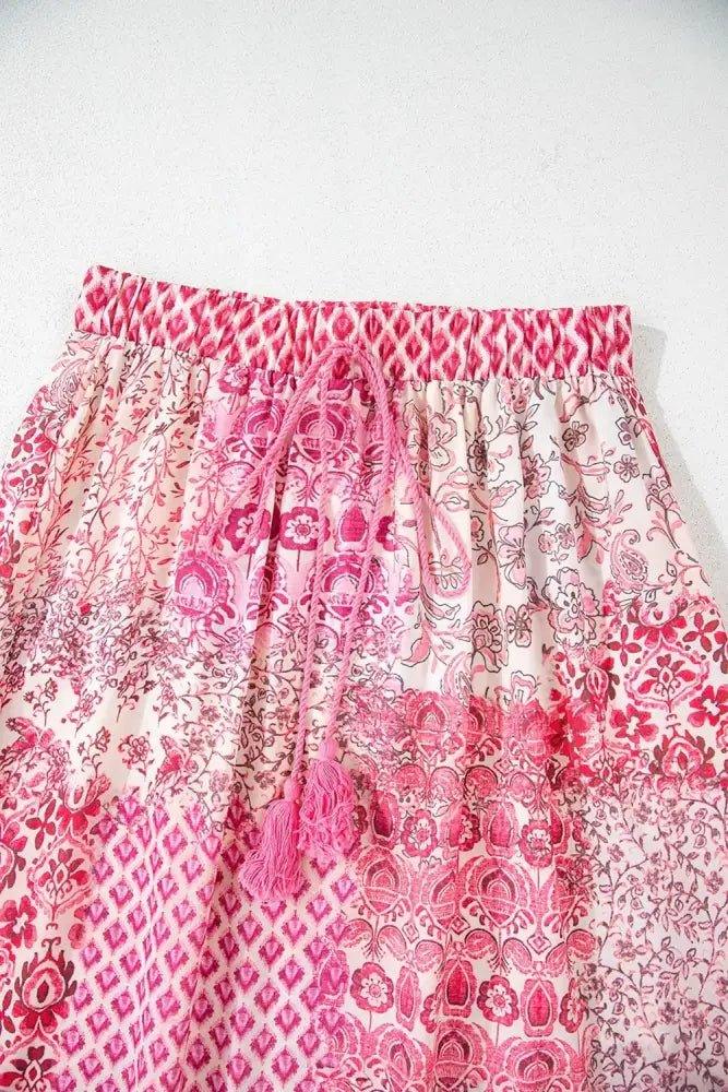 Printed Tassel Drawstring High Waist Maxi Skirt - Update AvenueFestival VibesTrendsi100100815664112100100815664112728b6997 - e994 - 4979 - be7f - be0d3f1b1c90 - MaxDusty Pink