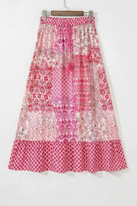 Printed Tassel Drawstring High Waist Maxi Skirt - Update AvenueFestival VibesTrendsi1001008156641121001008156641121cf3a017 - 3653 - 45a0 - a463 - e9b748a152d4 - MaxDusty Pink