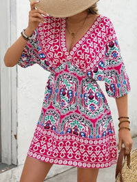 Printed Tie Back Half Sleeve Mini Dress - Update AvenueEffortless Elegance: DressesTrendsi1001004784045231001004784045234bfc695e - 6617 - 4744 - ac51 - c09dafc7e94d - Max - OriginHot Pink