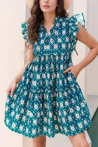 Printed Tie Neck Ruffled Cap Sleeve Dress - Update AvenueEffortless Elegance: DressesTrendsi100100097744370100100097744370c19a3985 - ea11 - 402d - 8e59 - 576a12201610 - Max - OriginFloral