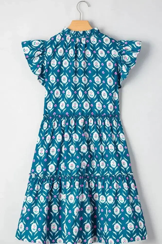 Printed Tie Neck Ruffled Cap Sleeve Dress - Update AvenueEffortless Elegance: DressesTrendsi100100097744370100100097744370babedc1e - 28b0 - 452b - 9560 - 5d1d2ab8a136 - Max - OriginFloral
