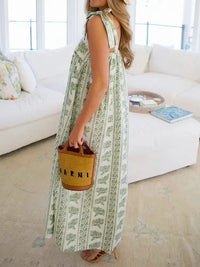 Printed Tie Shoulder Square Neck Midi Dress - Update AvenueBoho VibesTrendsi100100416281958100100416281958c51aff9c - 9637 - 43ac - 9fc4 - 4b315d1aa2cb - Max - OriginLight Green