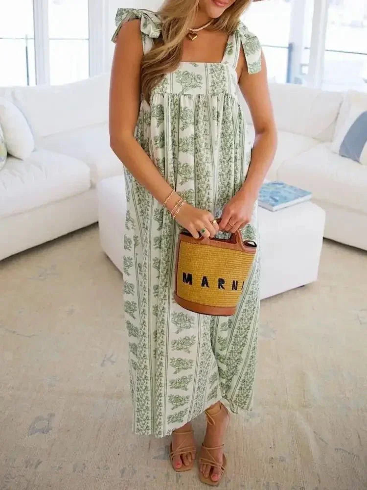 Printed Tie Shoulder Square Neck Midi Dress - Update AvenueBoho VibesTrendsi100100416281958100100416281958defc76c1 - 885c - 4649 - 93cc - a28fc3a2fd43 - Max - OriginLight Green