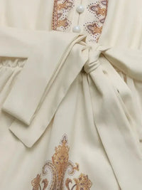 Printed Tie Waist Long Sleeve Dress - Update AvenueCasual DressesTrendsi100100260361446100100260361446Printed Tie Waist Long Sleeve DressBeige