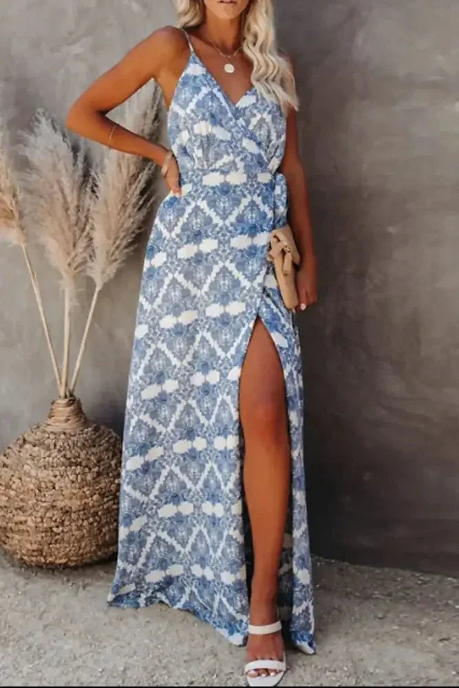 Printed Tied Maxi Cami Dress - Update AvenueVacation StyleTrendsi100100391315234100100391315234b38c7c4a - 6fc6 - 4acc - 80cb - ee31caa5a585 - MaxSky Blue