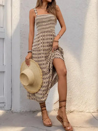Printed Tiered Wide Strap Midi Dress - Update AvenueEffortless Elegance: DressesTrendsi1001004358094281001004358094282d22c49d - f5c2 - 4520 - 9f6b - 45e99c349528 - MaxCamel