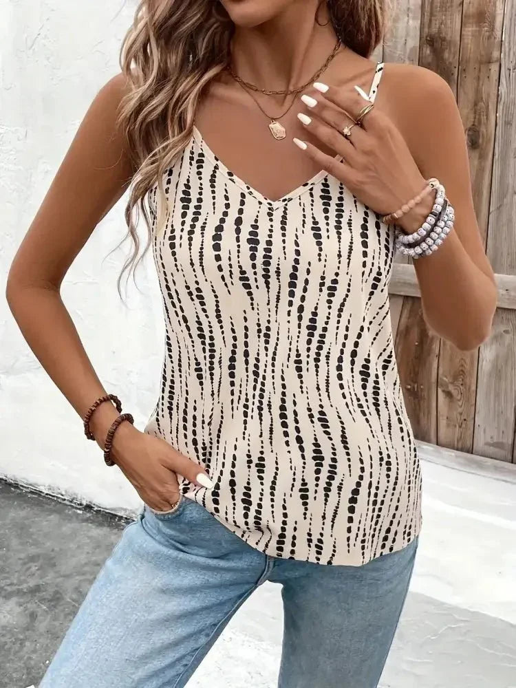 Printed V - Neck Cami Top - Update AvenueTrendsi10010017122138610010017122138657615a2de86048f08ad1c31d014090ba - Max - OriginWhite