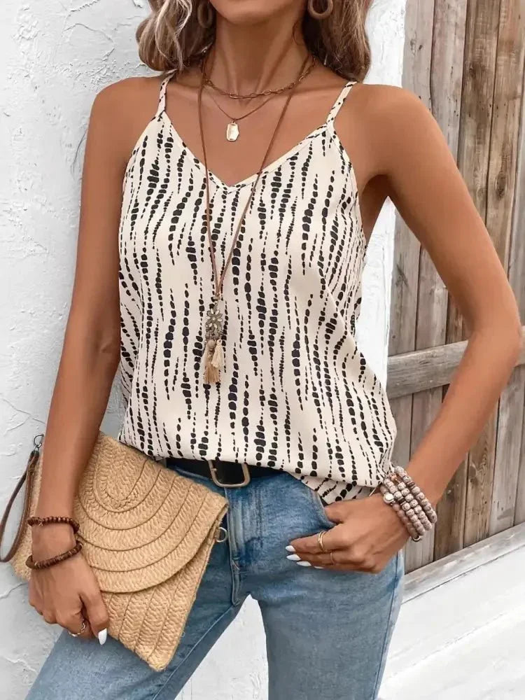 Printed V - Neck Cami Top - Update AvenueTrendsi1001001712213861001001712213863104a5cf205745008ba44454f10d70d7 - Max - OriginWhite