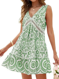 Printed V - Neck Sleeveless Mini Dress - Update AvenueBoho VibesTrendsi100100341161607100100341161607739cfc26 - c09e - 401e - a1c4 - aafcb9e73db8 - Max - OriginGum Leaf