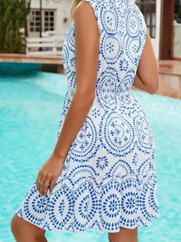 Printed V - Neck Sleeveless Mini Dress - Update AvenueBoho VibesTrendsi100100341166536100100341166536a16133a0 - 29f4 - 49e2 - 8d29 - f1c0e19f1ef7 - Max - OriginBlue