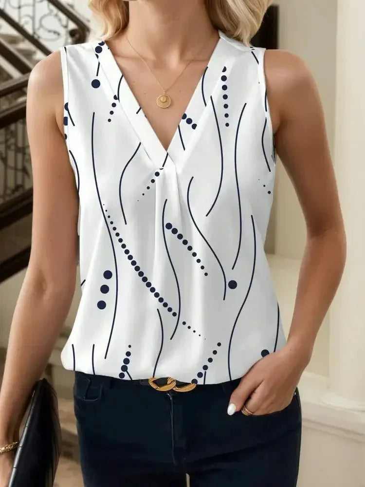 Printed V - Neck Tank - Update AvenueTrendsi1001000533523771001000533523777d59770b0101427d8ccb13a4260bf11e - Max - OriginWhite