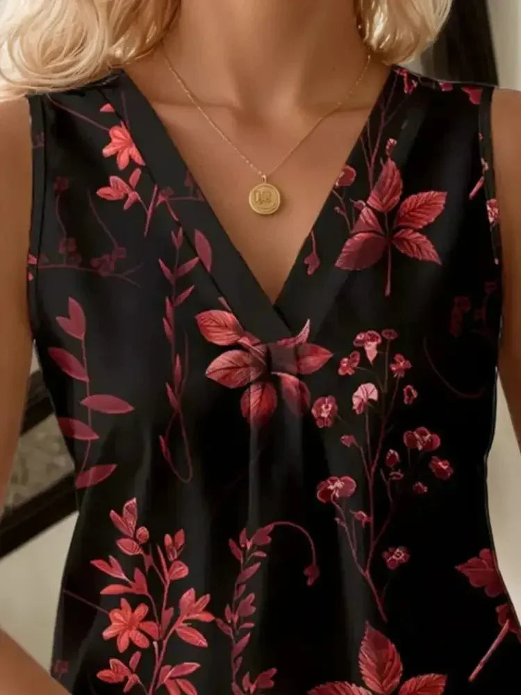 Printed V - Neck Tank - Update AvenueTrendsi1001000533528971001000533528975c8d8bd0 - f858 - 4f02 - b6d6 - 407427a4cd66 - Max - OriginBlack Red