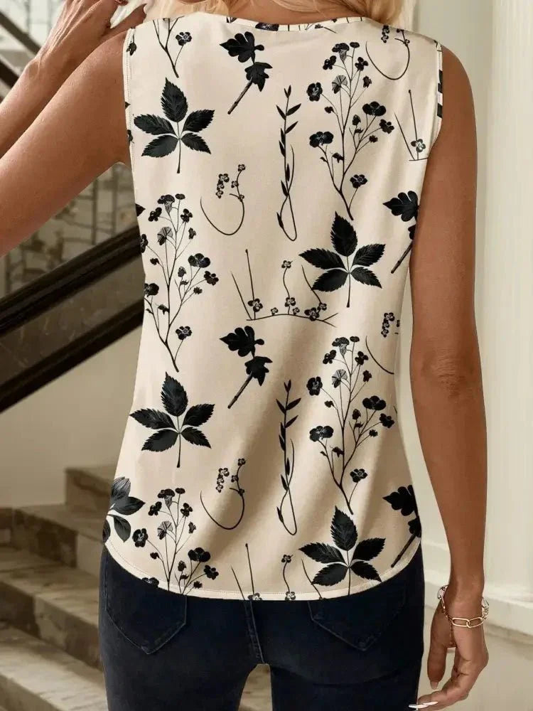 Printed V - Neck Tank - Update AvenueTrendsi1001000533557571001000533557572e81a971f74848959b09318f8af87ef3 - Max - OriginApricot