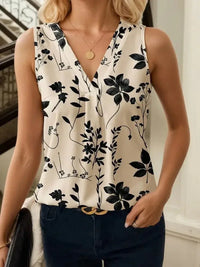 Printed V - Neck Tank - Update AvenueTrendsi100100053355757100100053355757517ce300e3f647279310ae628d000dac - Max - OriginApricot