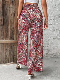 Printed Wide Leg Pants - Update AvenueBoho VibesTrendsi10010058065132010010058065132080f0d1f0 - 72b4 - 474f - a0b9 - d4edee39bc81 - MaxDeep Red
