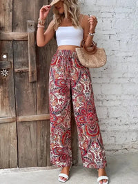Printed Wide Leg Pants - Update AvenueBoho VibesTrendsi10010058065132010010058065132084e033d4 - 0c87 - 4661 - acf7 - b5bce3114fcf - MaxDeep Red