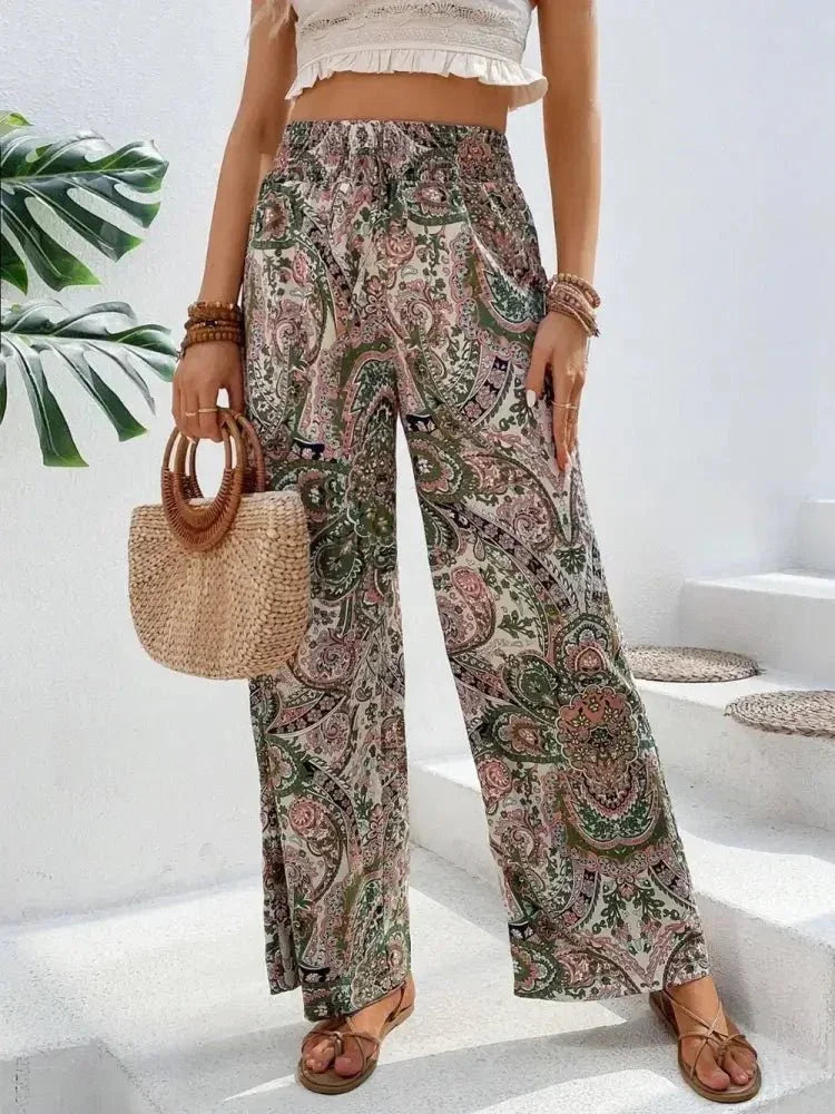 Printed Wide Leg Pants - Update AvenueBoho VibesTrendsi100100580651722100100580651722c615958a - 104e - 4f56 - 992e - 0d2c99db5b64 - MaxMulticolor