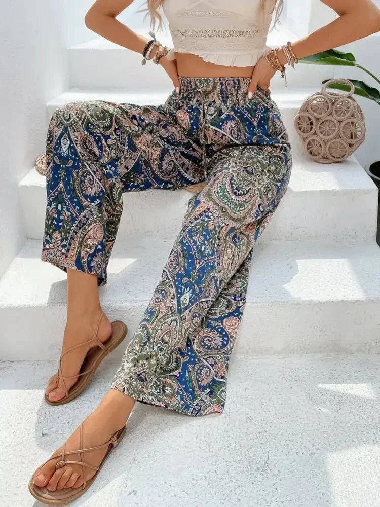 Printed Wide Leg Pants - Update AvenueBoho VibesTrendsi1001005806558161001005806558168d15c674 - cbf4 - 4516 - bd14 - cbb09bc44161 - MaxDark Blue