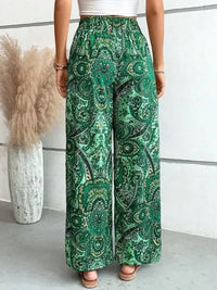 Printed Wide Leg Pants - Update AvenueBoho VibesTrendsi1001005806594631001005806594639bd7712d - 75a8 - 4e51 - a6a6 - e96c594d8d60 - MaxDark Green