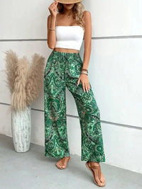 Printed Wide Leg Pants - Update AvenueBoho VibesTrendsi1001005806594631001005806594638bbc4185 - adcf - 47db - 88ea - 74cf44c85ef2 - MaxDark Green