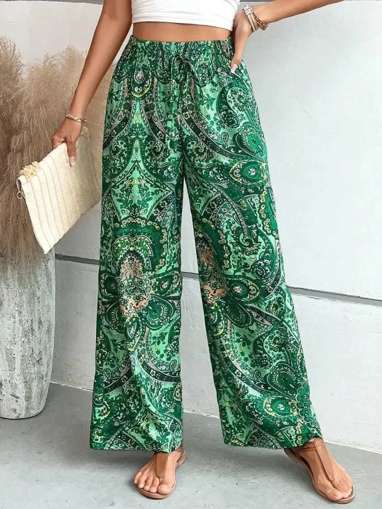 Printed Wide Leg Pants - Update AvenueBoho VibesTrendsi100100580659463100100580659463d8f5d606 - c492 - 4e70 - 9fde - 447ed9ae9d24 - MaxDark Green