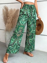 Printed Wide Leg Pants - Update AvenueBoho VibesTrendsi100100580659463100100580659463eda1eea8 - 62b3 - 47b3 - 845e - 628f0d2e205a - MaxDark Green