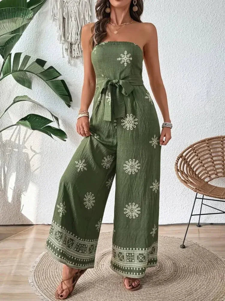 Printed Wide Leg Tube Jumpsuit - Update AvenueBoho VibesTrendsi1001008185317581001008185317588b329b62 - c18b - 4094 - ab98 - 154d2be620c1 - Max - OriginMatcha Green