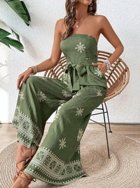 Printed Wide Leg Tube Jumpsuit - Update AvenueBoho VibesTrendsi10010081853175810010081853175891af2535 - 1f70 - 4b88 - 8352 - c0d14cbc942a - Max - OriginMatcha Green
