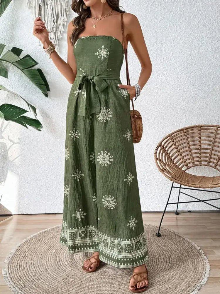 Printed Wide Leg Tube Jumpsuit - Update AvenueBoho VibesTrendsi1001008185317581001008185317587f2c5f02 - 87af - 4475 - 924d - e0fefa933831 - Max - OriginMatcha Green