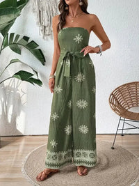 Printed Wide Leg Tube Jumpsuit - Update AvenueBoho VibesTrendsi100100818531758100100818531758a83486c6 - d490 - 4904 - a7d7 - ee63c9fd9023 - Max - OriginMatcha Green