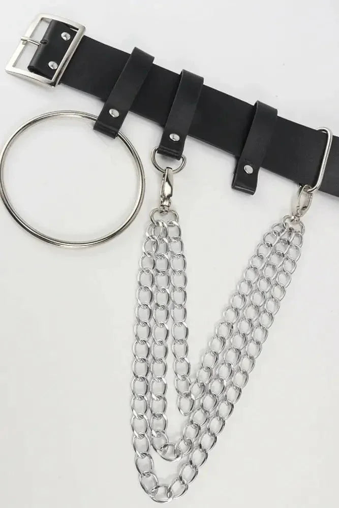 PU Belt with Chain - Update AvenueTrendsi100100756071048100100756071048PU Belt with ChainBlack