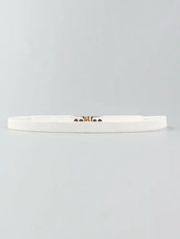 PU Elastic Skinny Belt