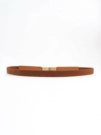 PU Elastic Skinny Belt