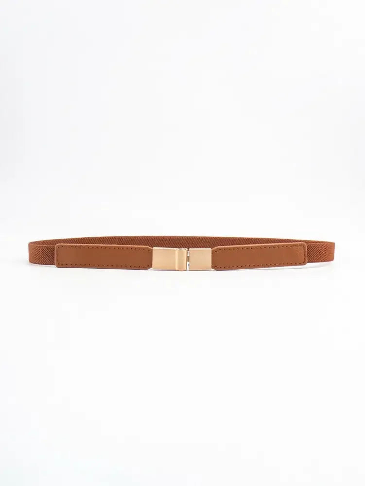 PU Elastic Skinny Belt
