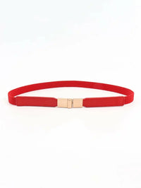 PU Elastic Skinny Belt